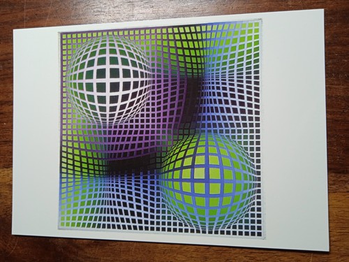 Carte postale vasarely boo - postale,