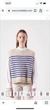 Bellerose Vest Jumper size 0 UK 6 Multi colour stripe Wool / Alpaca Mix ~  £165