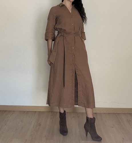 Robe longue caroll 100 lin - 100, %
