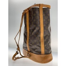 Auth Louis Vuitton M42244 Randonnee GM Monogram Shoulder Bag PVC Leather Brown