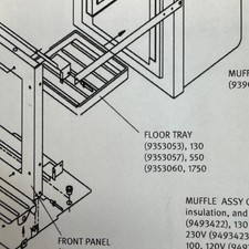 Dentsply-Ney Vulcan 3-1750 A-1750 Furnace Floor Trays