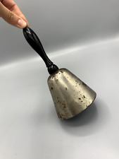 Antique Vintage Metal and Wood Table Bell, Service, Handmade