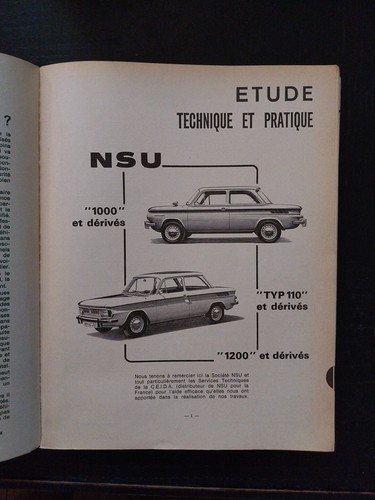 Revue technique nsu 1000 - revue,