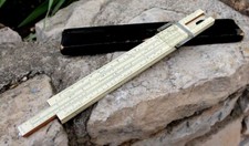 bamboo sun hemmi calculating ruler made in japan