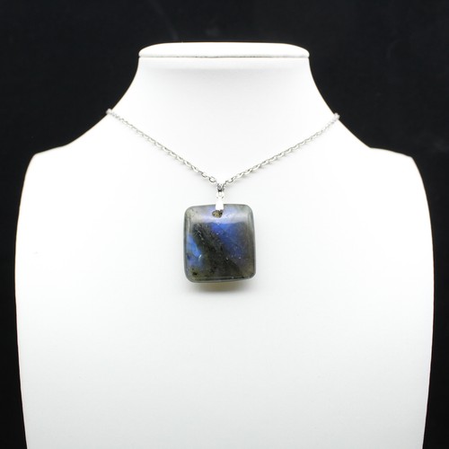 Square labradorite stone - square,