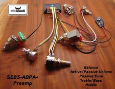 TONE MONSTER SEB3-ABPA+ Bass Guitar Preamp Active/Passive Volume & Tone 5 Pots