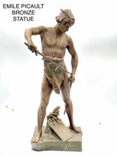 Emile Picault Bronze Statue Post Pugnam
