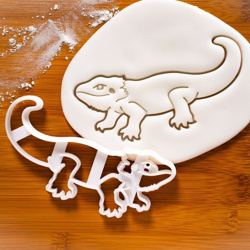 Pogona bearded dragon cookie - dragon,