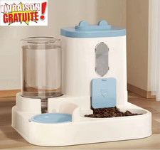 Distributeur Automatique Chat Chien Croquettes + Eau 2en1 Grande Capacité