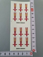ANTIQUE/OLD DECALS 1/43 RED 5 DOT SAFETY HARNESSES - CARPENA DCC16