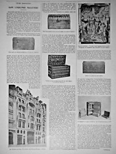PRESS ARTICLE 1927 COLLECTION VUITTON TRUNK XVIIth IRON CHEST