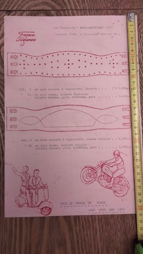 Ancien feuillet catalogue - ancien,