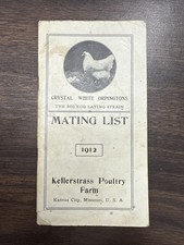 1912 crystal white Orpington’s booklet poultry Kansas City Missouri Farm MO chic