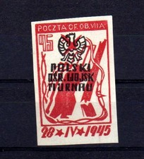 POLOGNE Oflag Camp de Murnau Bloc "D" Fischer timbre n° 8 neuf sans gomme