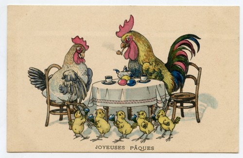 Joyeuses pâques coq poule - coq,