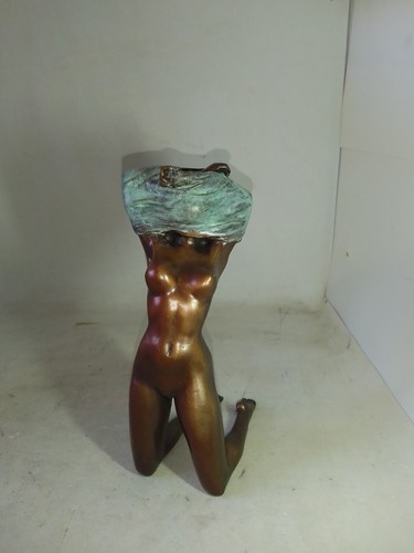 Femme nue desabille bronze - nue, en