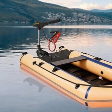 58LBS 12V Moteur Hors-Bord Moteur Électrique Gonflable Bateau de Pêche 40cm 612W