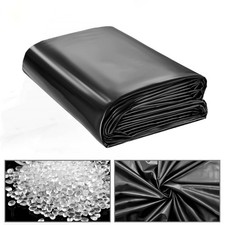 Doublure d'étang noire PE de qualité 7x7ft parfaite pour jardins et plantes aq