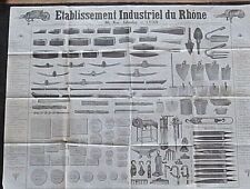 Tool brochure Ets Industriel du Rhône Lyon 1930 vintage mason carpenter etc