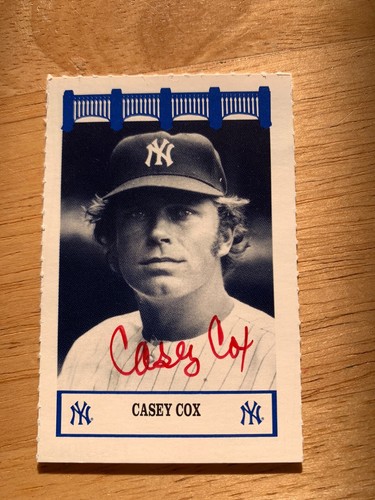 Casey cox signed 1992 new - signed, york