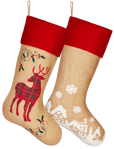 Lot bottes noël - lot, village