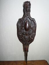 STUNNING VERY RARE ANTIQUE 18th PUTTO Carved Wooden Fireplace Bellows
