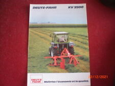  DEUTZ -FAHR KV 3500 RAKE ADVERTISING BROCHURE