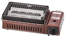 Iwatani Robata Grill ABURIYA CB-ABR-1, Tabletop Gas BBQ, Metallic Brown, Japan