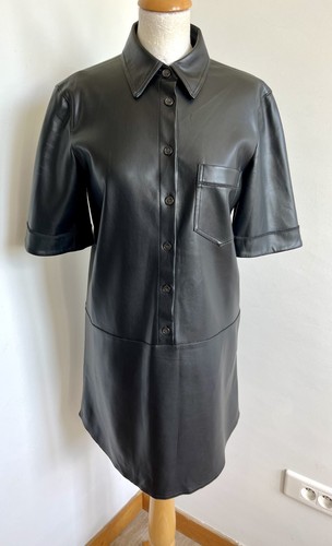 Robe t38 faux cuir noir - robe,