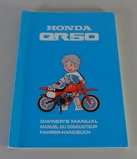 Operating Instructions/Manuel du Conducteur/Owner's Manual Honda QR 50 Stand 1993