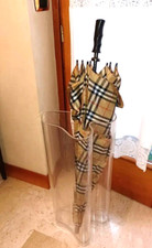 BURBERRY GOLF ORIGINAL UMBRELLA USED PLUS IGUZZINI VINTAGE ORIGINAL PLEXI VASE
