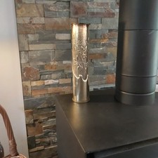 obus sculpté WW2  Lg 350 mm OBJET DE TRANCHEE 