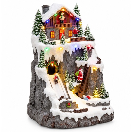 Village lumineux père noël - père,