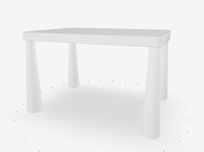 Ikea Mammut Children’s White Table Indoor/Outdoor Plastic Study table for Kids