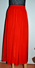 Jupe longue coloris rouge