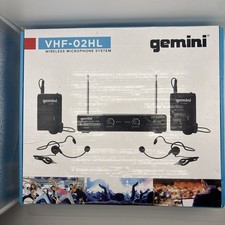 Gemini VHF-02HL Wireless Headset Microphone System New in Box