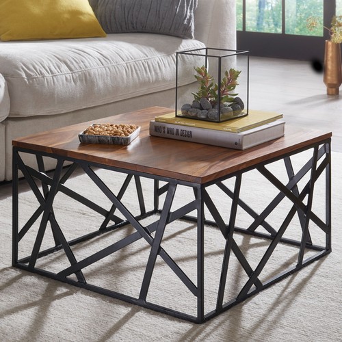 Finebuy table basse bois - table,