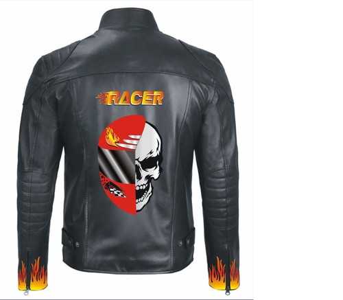 Veste cuir moto motard - moto,