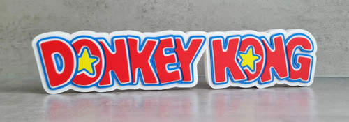Plaque logo donkey kong - plaque,