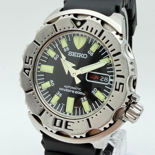 Montre seiko noire monster - montre,