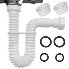 Tuyau de vidange d'évier en plastique de qualité professionnelle avec options