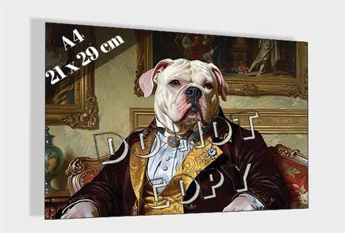 Portrait bulldog anglais - d'un,