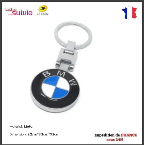 Porte clé bmw métal - porte,