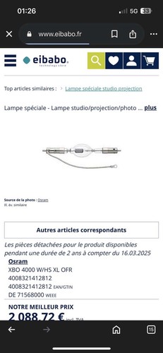 Lampe neuve pour - , projecteur