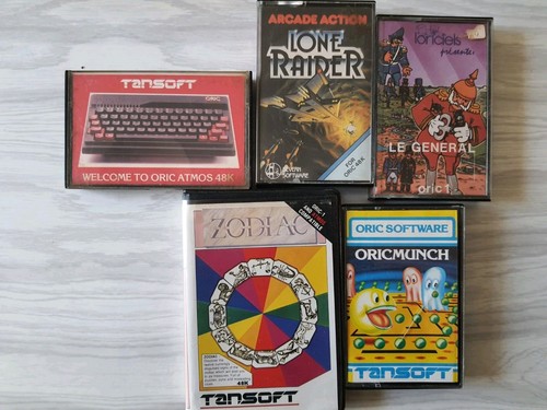Lot jeux cassette pour oric - lot,