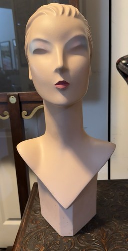 Vtg mannequin head bust - mannequin,