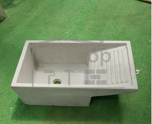 Lavoir ciment gris - en,