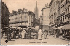 21792 postcard 87 Limoges - La Place des Bancs