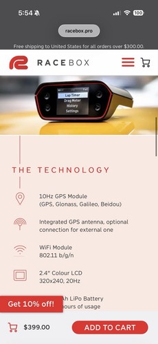 Racebox gps performance meter - racebox,