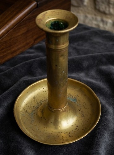 Ancien bougeoir cuivre - bougeoir,